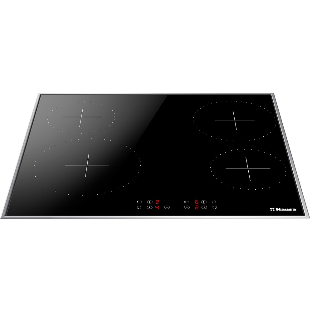 Plita incorporabila HANSA BHCI66377, Vitroceramica, 4 arzatoare, Touch Control, negru