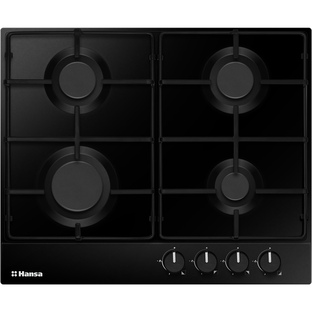 Plita incorporabila HANSA BHGS630101, Gaz, 4 arzatoare, negru