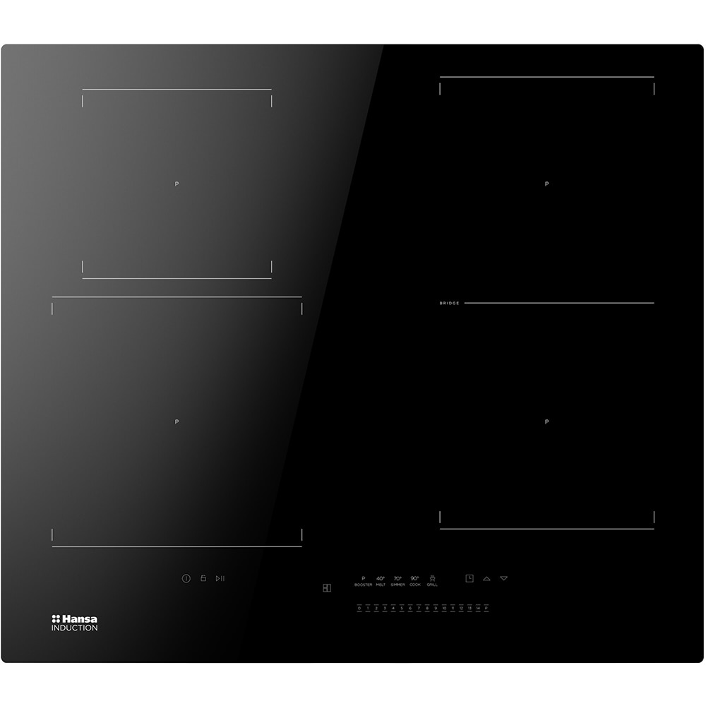 Plita incorporabila HANSA BHI676062, Inductie, 4 arzatoare, Touch control, negru