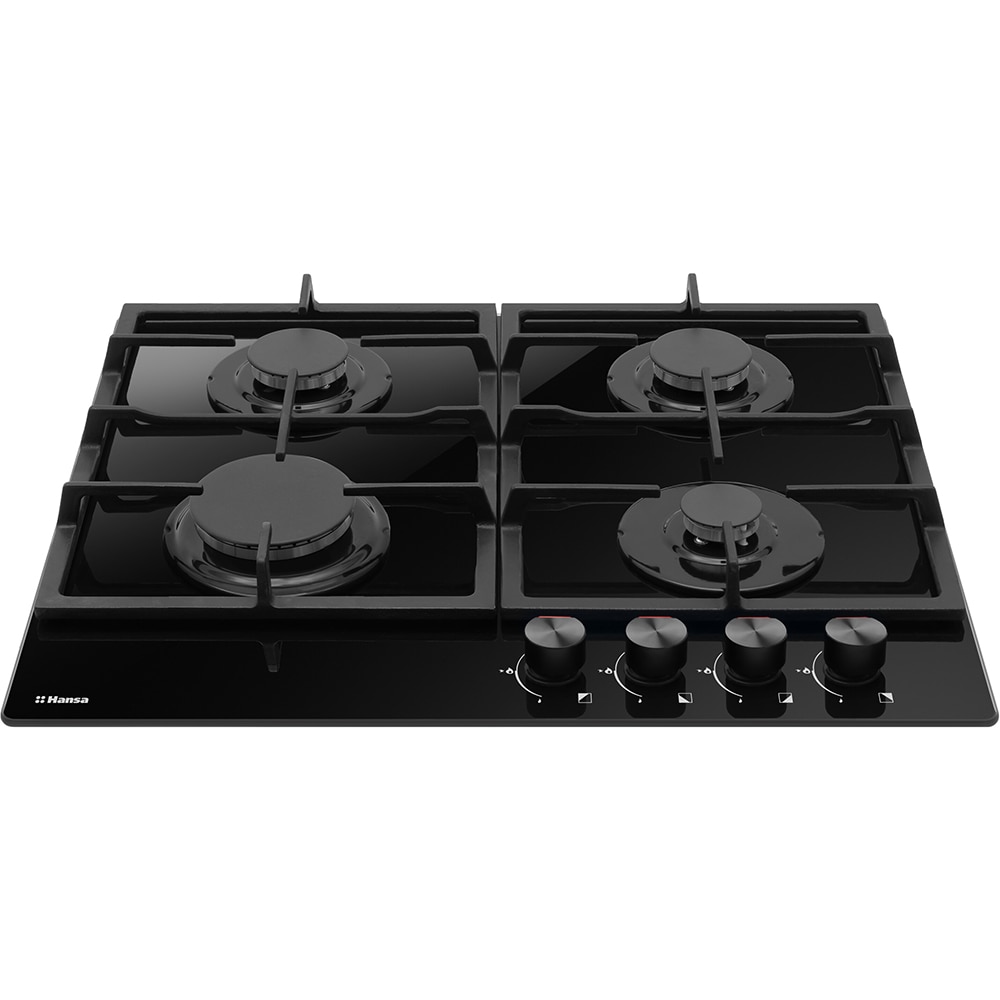 Plita incorporabila HANSA BHKS610503, Gaz, 4 arzatoare, negru