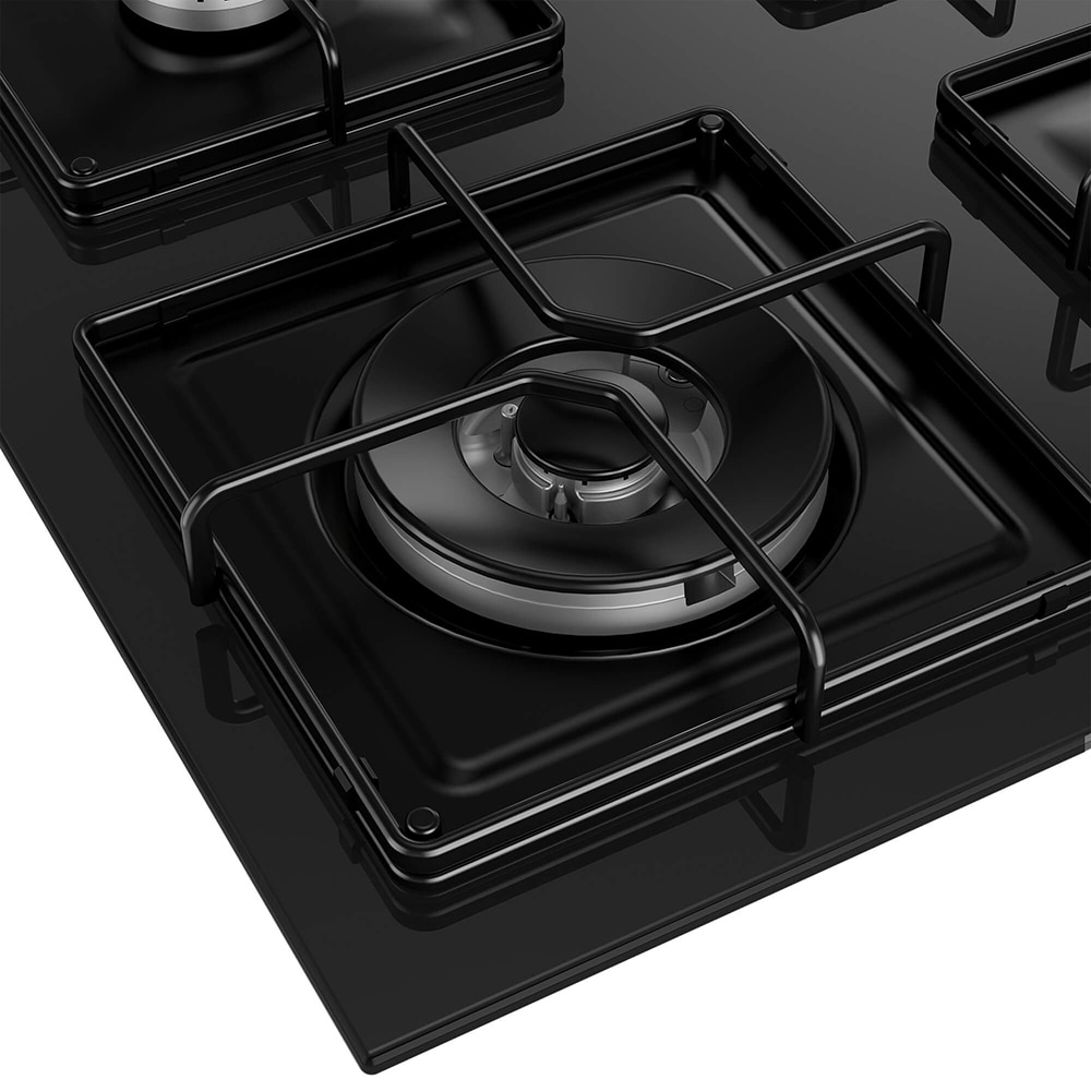 Plita incorporabila BEKO BISW65120SB, Gaz, 4 arzatoare, Wok, negru