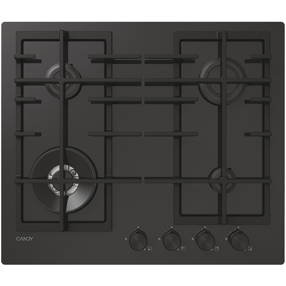 Plita incorporabila CANDY CVFG6BF4PB, Gaz, 4 arzatoare, Wok, negru