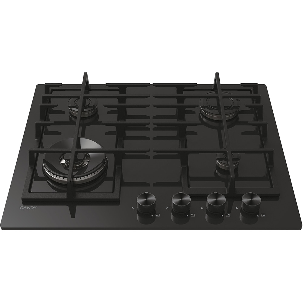 Plita incorporabila CANDY CVFG6BF4PB, Gaz, 4 arzatoare, Wok, negru