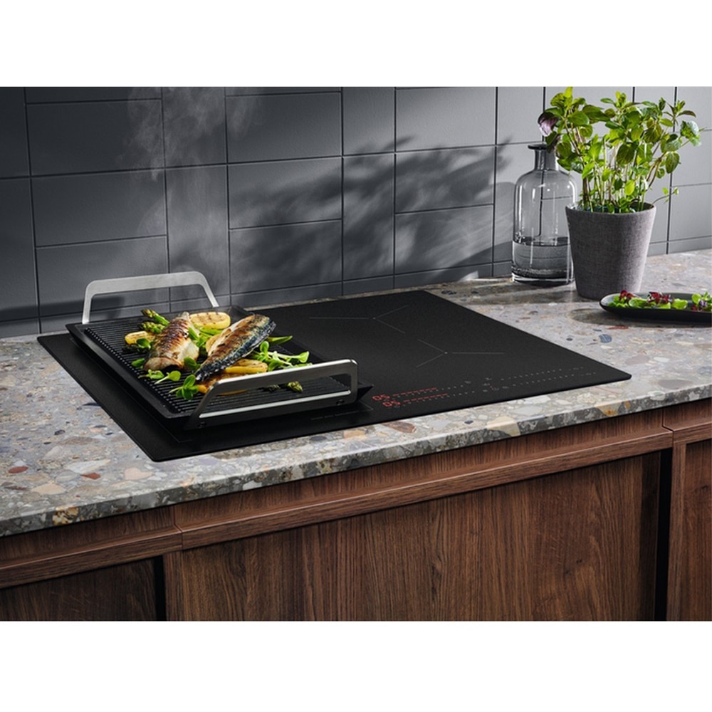 Plita incorporabila ELECTROLUX EIS62453IZ, Inductie, 4 arzatoare, Touch control, negru