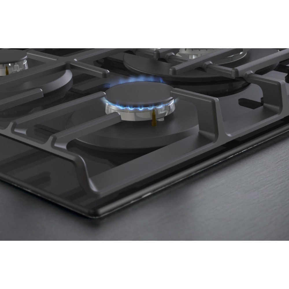 Plita incorporabila HISENSE GG773B, Gaz, 5 arzatoare, Wok, negru