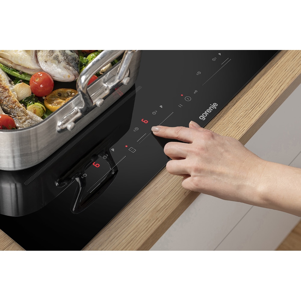 Plita incorporabila GORENJE GI6442BSCE, Inductie, 4 arzatoare, Touch Control, negru