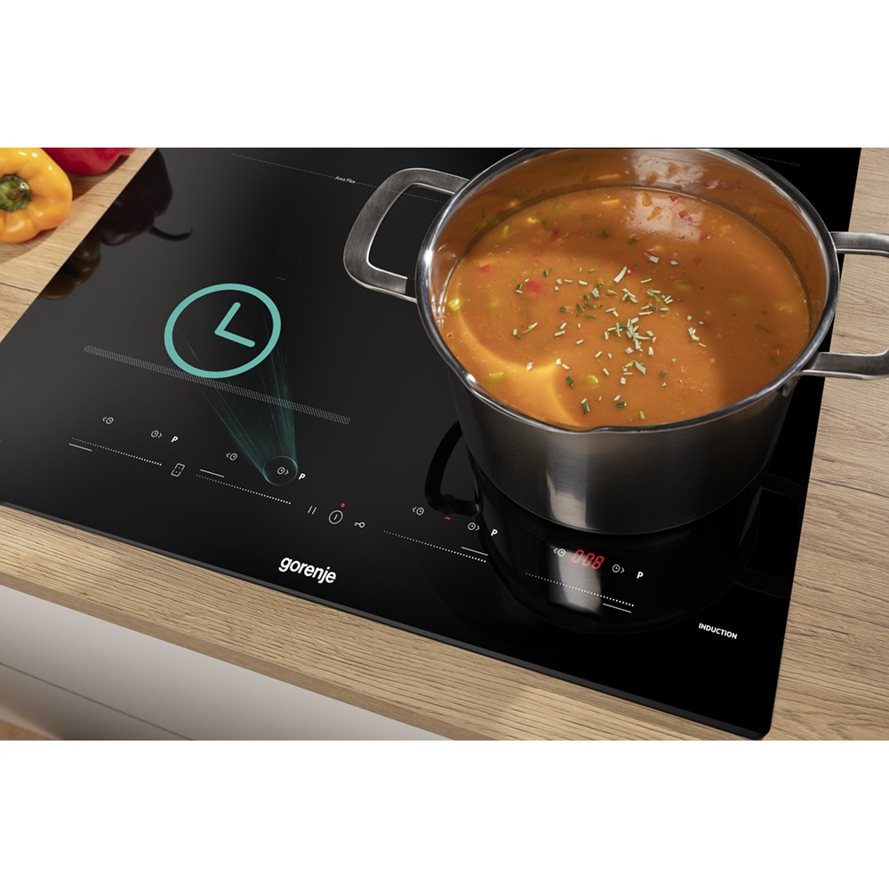 Plita incorporabila GORENJE GI6442BSCE, Inductie, 4 arzatoare, Touch Control, negru