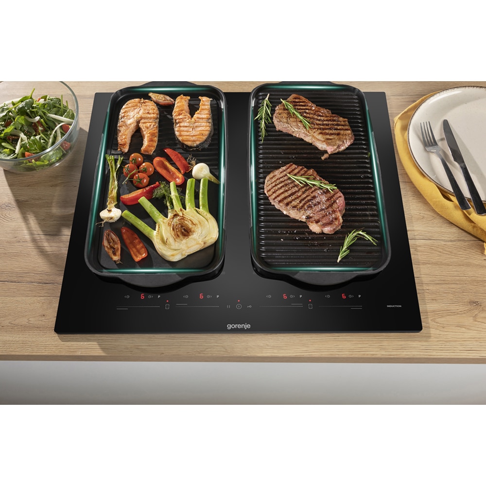 Plita incorporabila GORENJE GI6442BSCE, Inductie, 4 arzatoare, Touch Control, negru