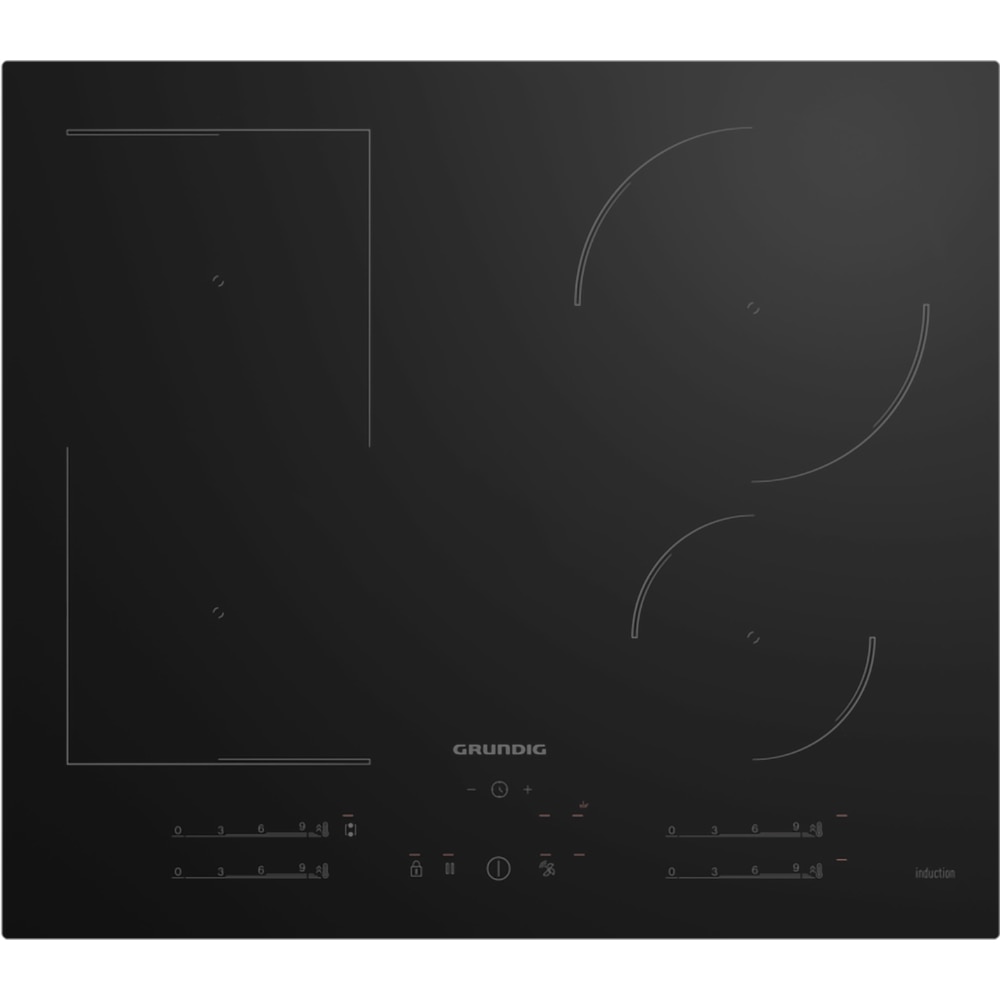 Plita incorporabila GRUNDIG GIEI627474PN, Inductie, 4 arzatoare, Touch control, negru