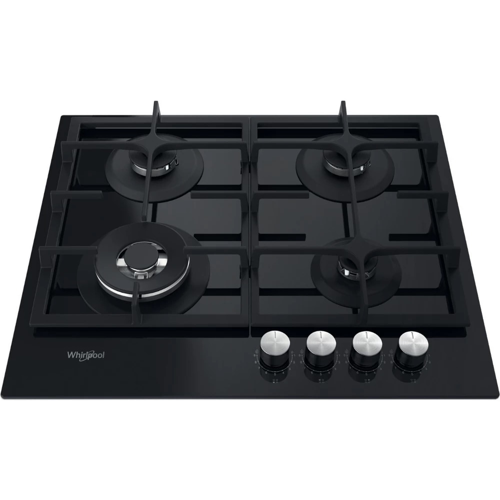Plita incorporabila WHIRLPOOL GOFL 629/NB1, Gaz, 4 arzatoare, Wok, negru