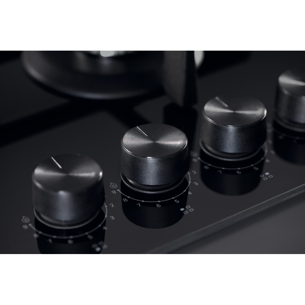 Plita incorporabila WHIRLPOOL GOWL 628/NB EE, Gaz, 4 arzatoare, Wok, negru