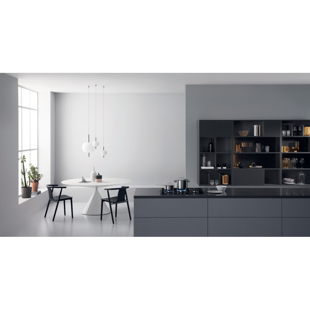 Plita incorporabila WHIRLPOOL GOWL 728/NB, Gaz, 5 arzatoare, Wok, negru