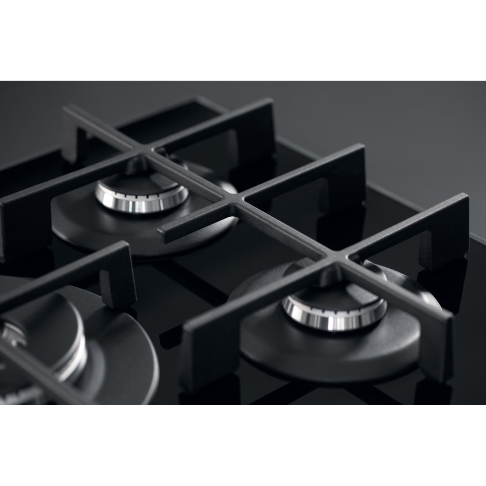 Plita incorporabila WHIRLPOOL GOWL 728/NB, Gaz, 5 arzatoare, Wok, negru