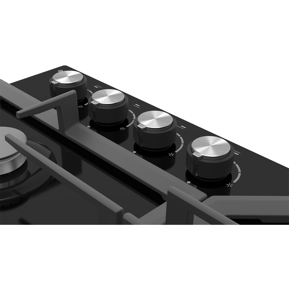 Plita incorporabila GORENJE GTW641KB, Gaz, 4 arzatoare, Wok, negru