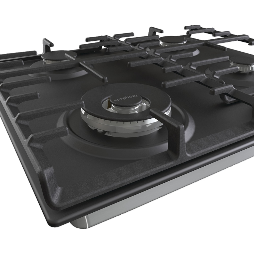 Plita incorporabila GORENJE GW642SYB, Gaz, 4 arzatoare, Wok, negru