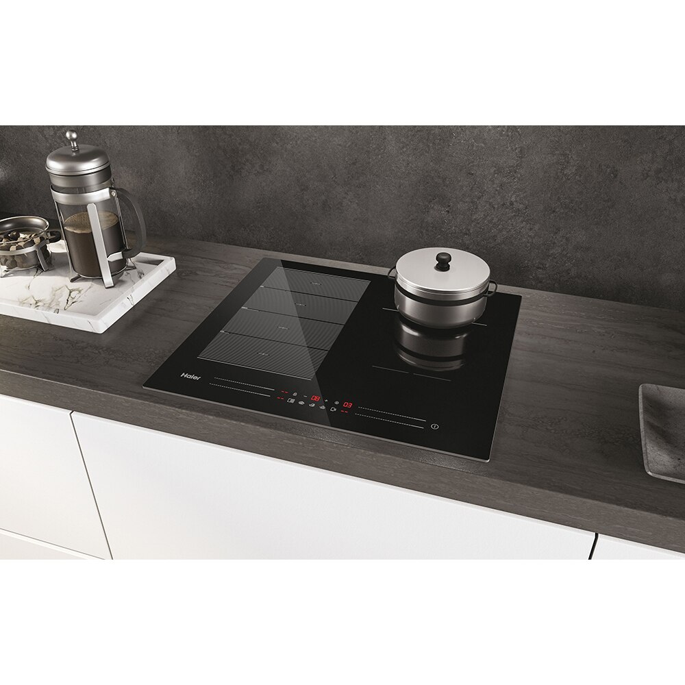 Plita incorporabila HAIER HAMTP64MC, Inductie, 4 arzatoare, Touch control, negru