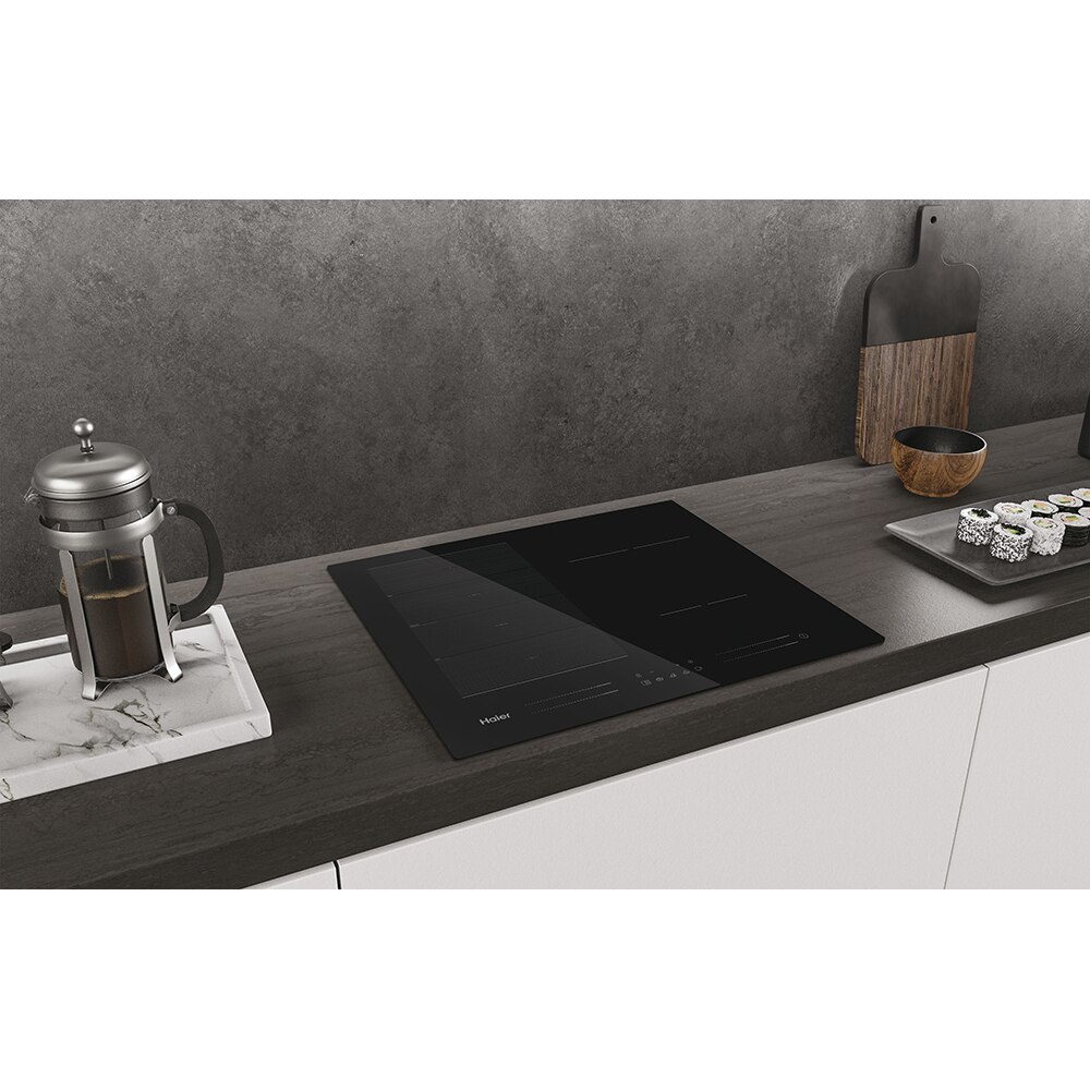 Plita incorporabila HAIER HAMTP64MC, Inductie, 4 arzatoare, Touch control, negru
