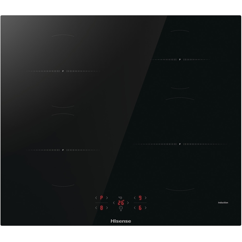 Plita incorporabila HISENSE HI601FM, Inductie, 4 arzatoare, Touch control, negru
