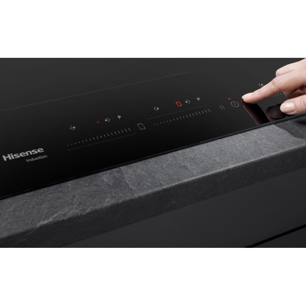 Plita incorporabila HISENSE HI6442BSCE, Inductie, 4 arzatoare, Touch Control, negru