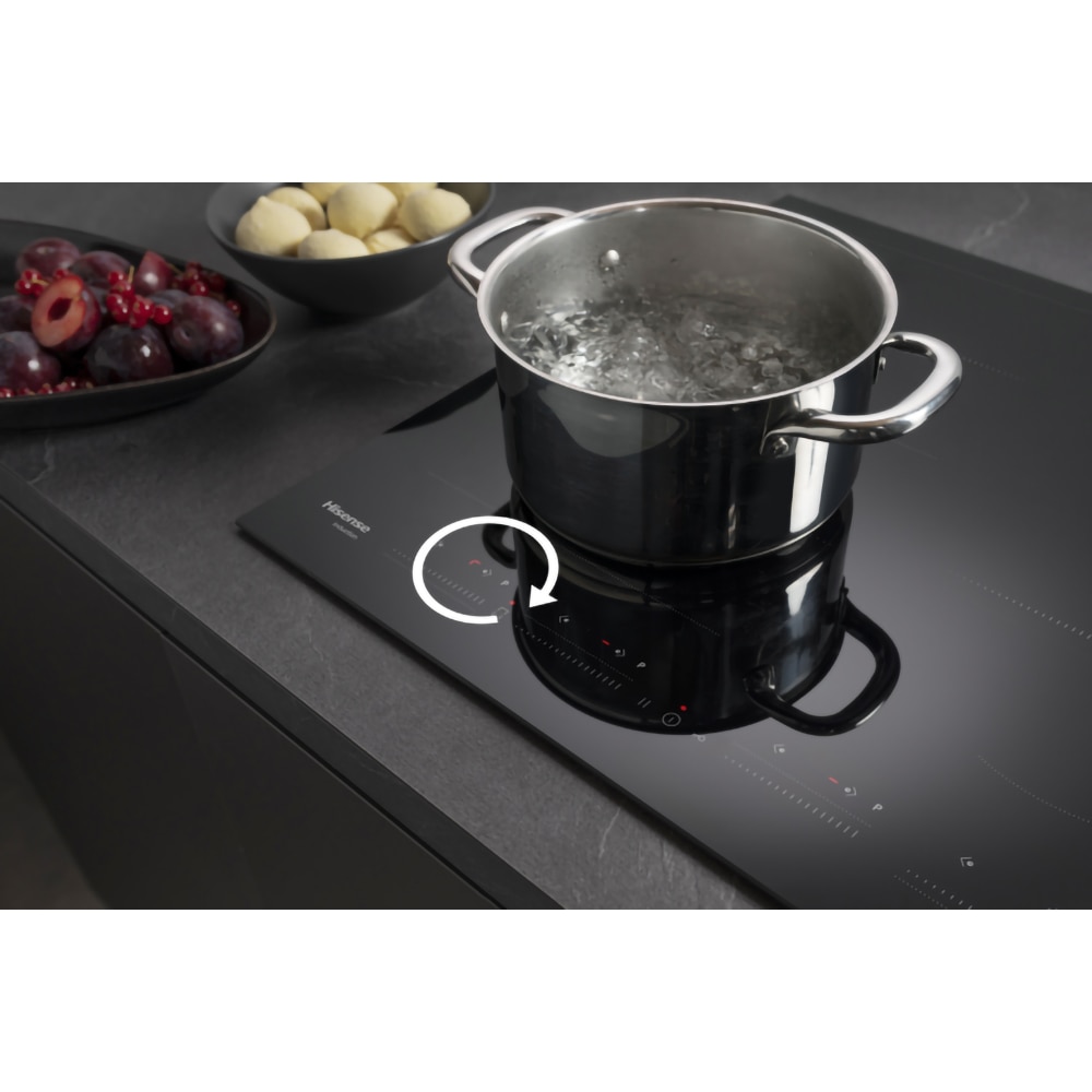 Plita incorporabila HISENSE HI6442BSCE, Inductie, 4 arzatoare, Touch Control, negru