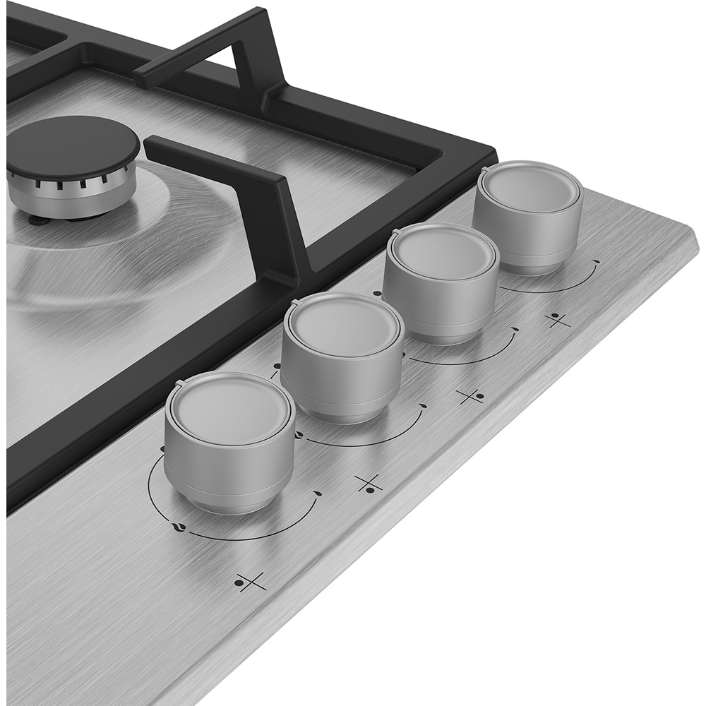 Plita incorporabila BEKO HIAW64225SX, Gaz, 4 arzatoare, Wok, inox