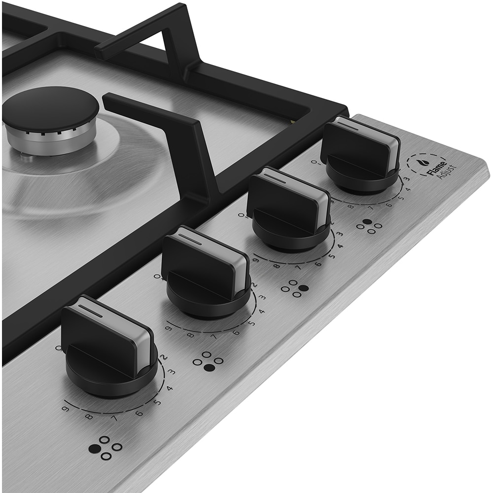 Plita incorporabila BEKO HIAW64325SX, Gaz, 4 arzatoare, Wok, inox