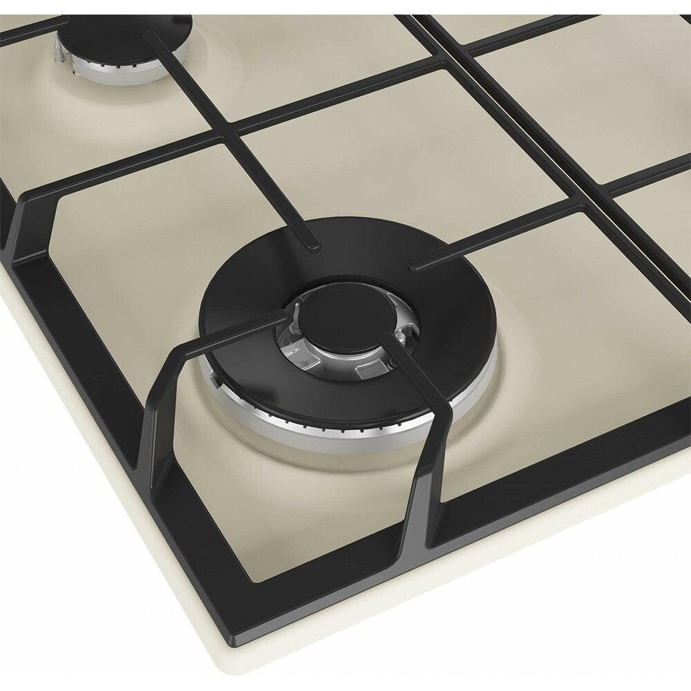 Plita incorporabila BEKO HIGG64125SCR, Gaz, 4 arzatoare, Wok, crem