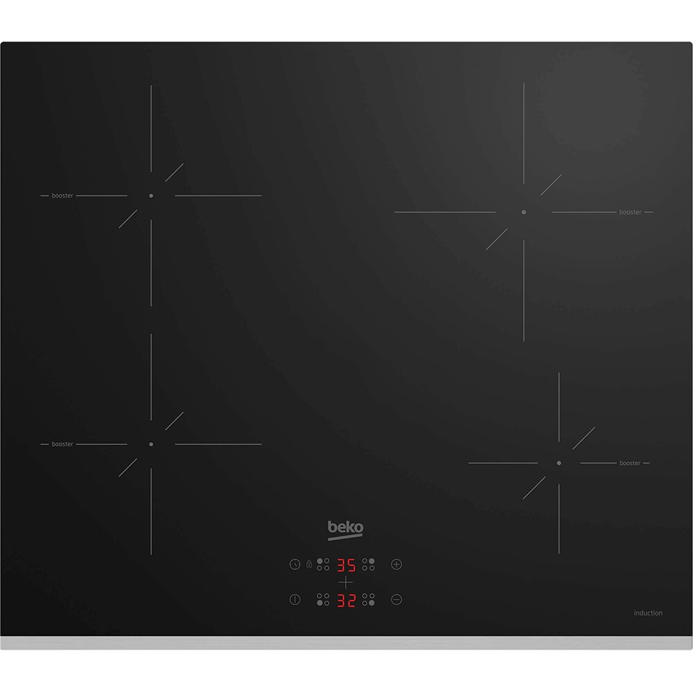 Plita incorporabila BEKO HII64401SMTX, inductie, 4 arzatoare, Touch Control, negru