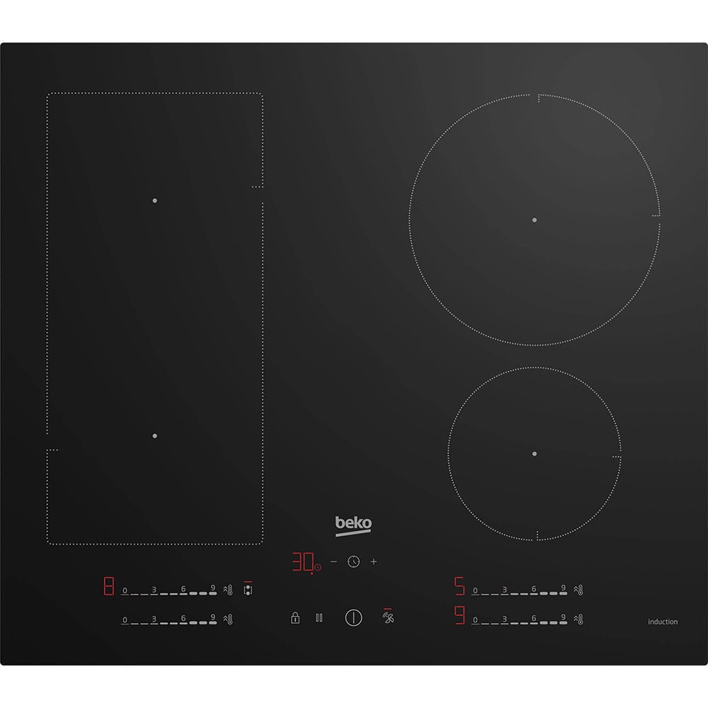 Plita incorporabila BEKO HII64700UFT, Inductie, 4 arzatoare, Touch Control, negru