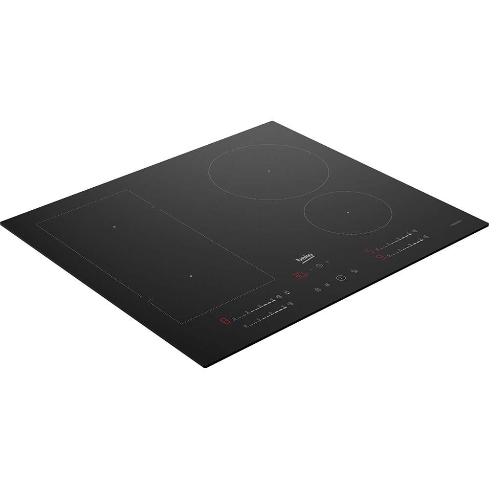 Plita incorporabila BEKO HII64700UFT, Inductie, 4 arzatoare, Touch Control, negru