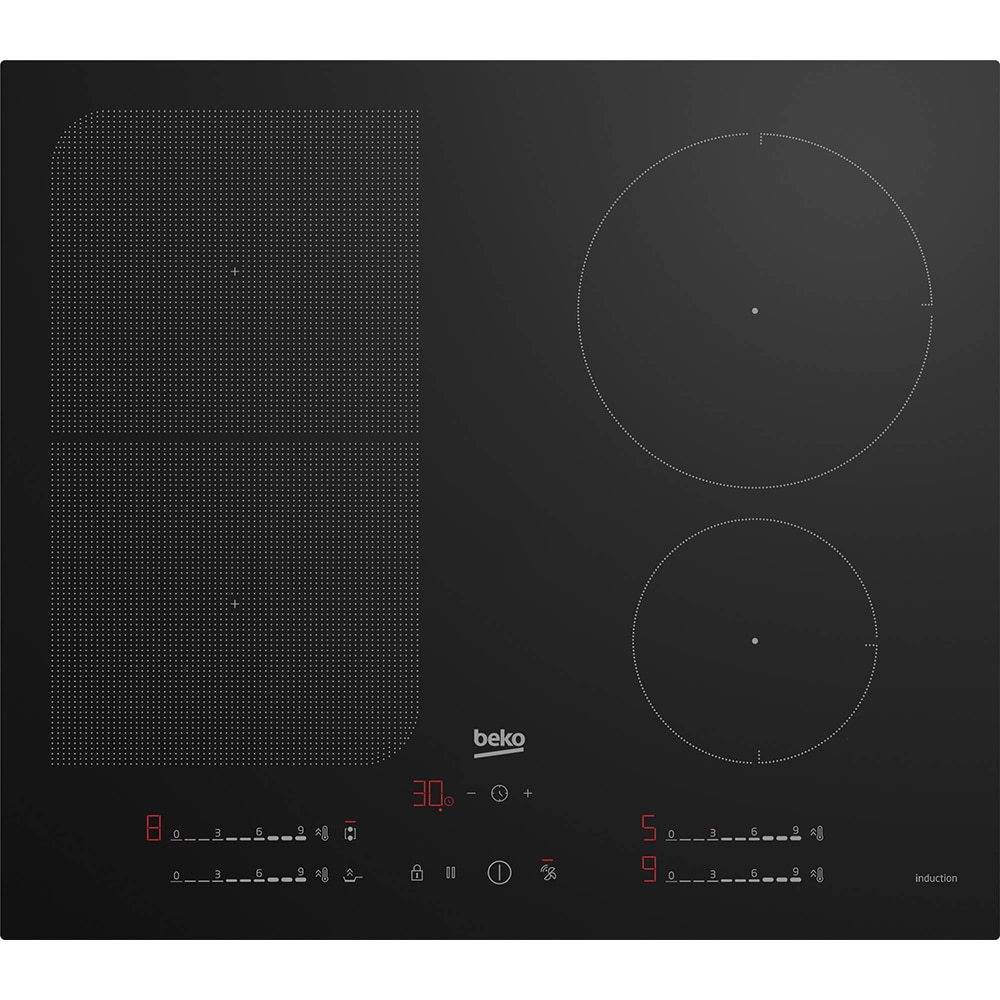 Plita incorporabila BEKO HII64791UFT, Inductie, 4 arzatoare, Touch Control, negru