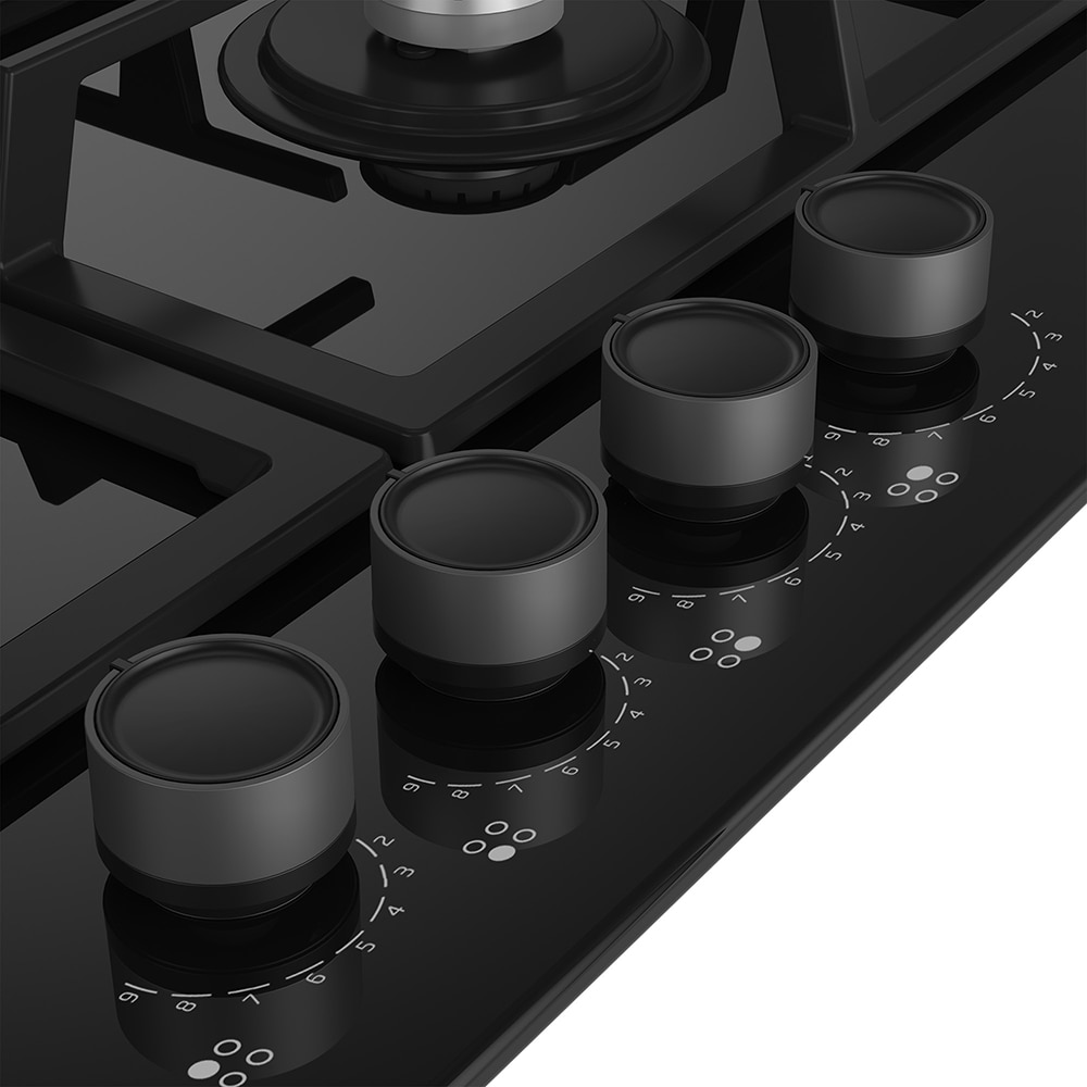 Plita incorporabila BEKO HILG64325SDX, gaz, 4 arzatoare, negru