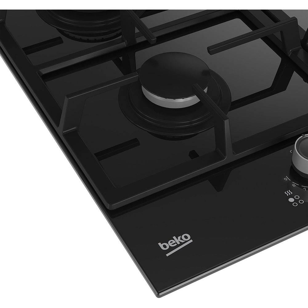 Plita incorporabila BEKO HILG64325SDX, gaz, 4 arzatoare, negru