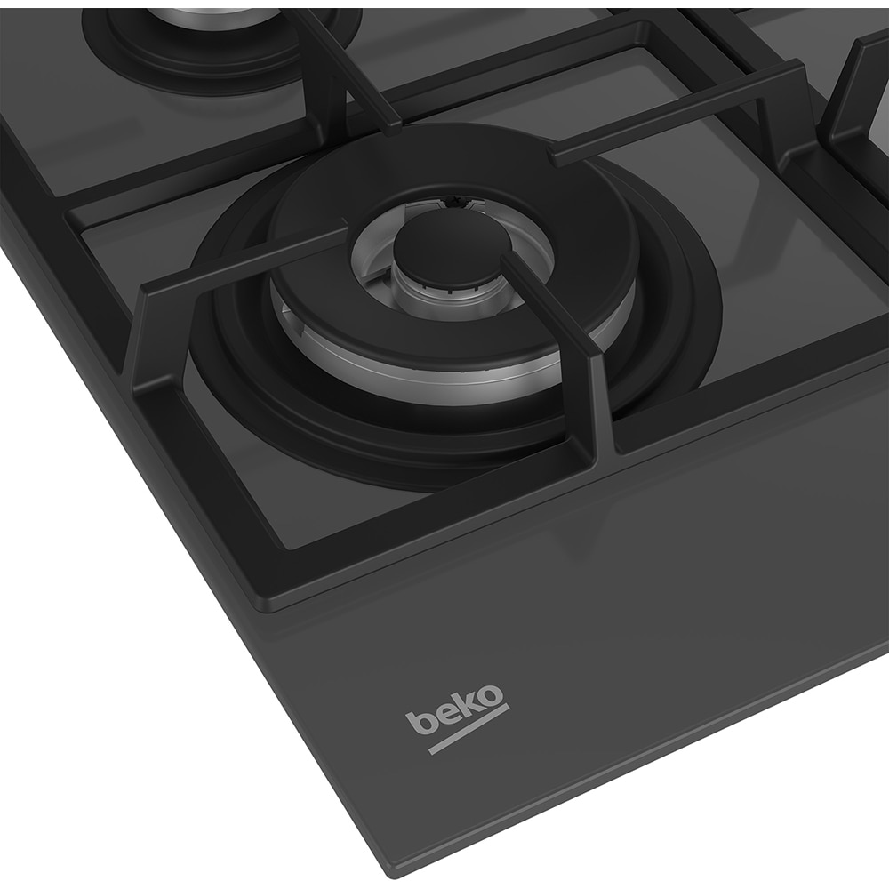 Plita incorporabila BEKO HILW64225SZG, Gaz, 4 arzatoare, Wok, gri zara