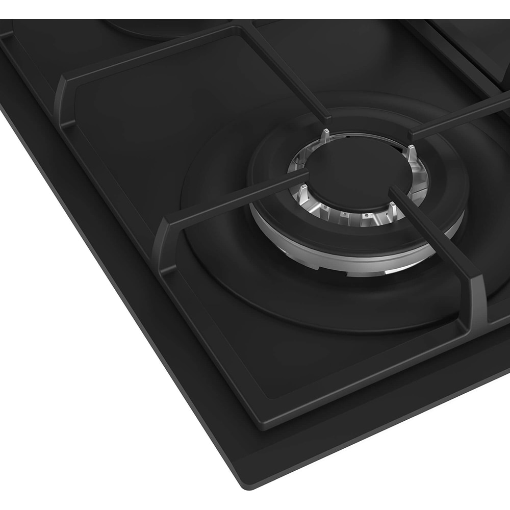 Plita incorporabila BEKO HIYG64225SBO, Gaz, 4 arzatoare, Wok, negru