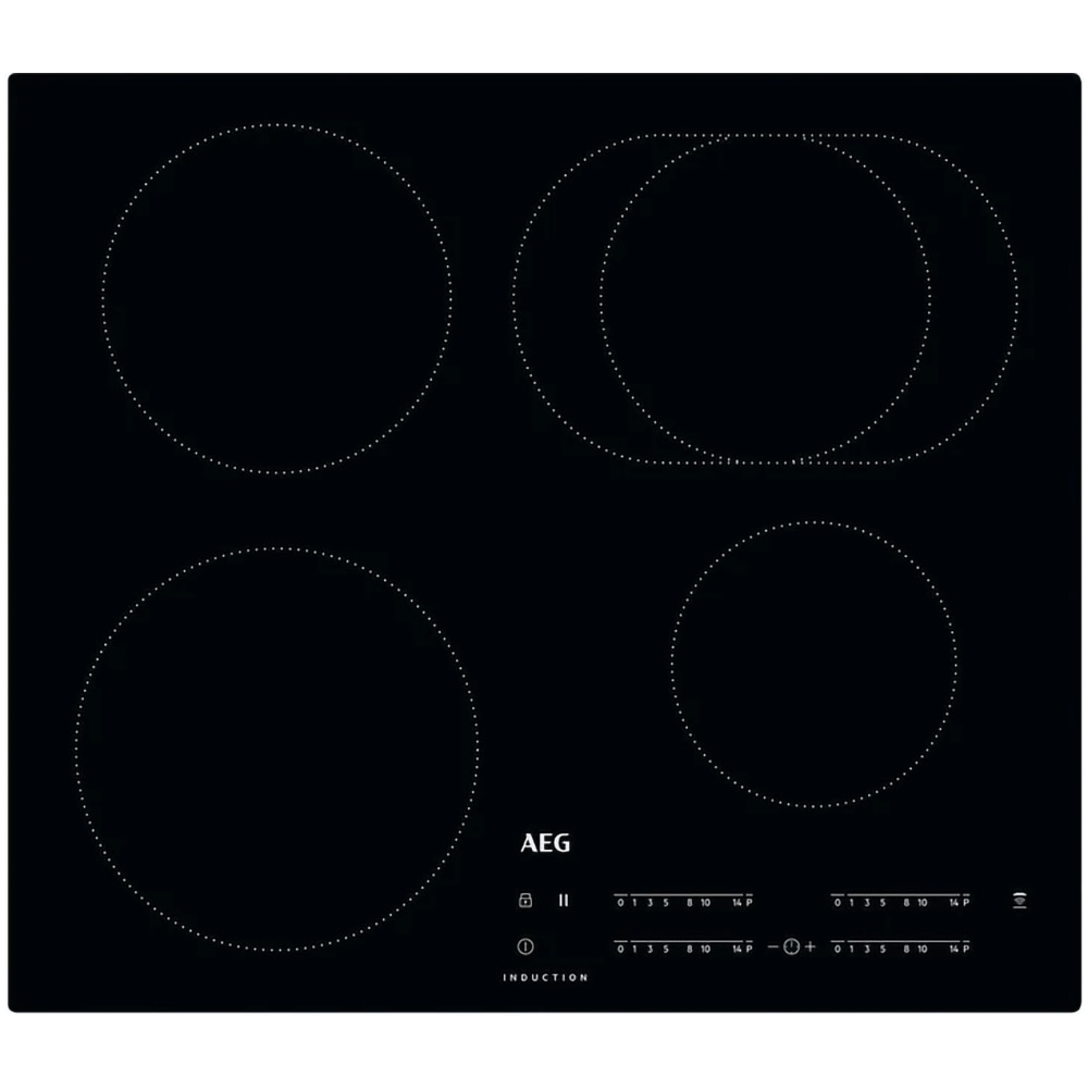 Plita incorporabila AEG IKB64413IB, Inductie, 4 arzatoare, Touch Control, negru
