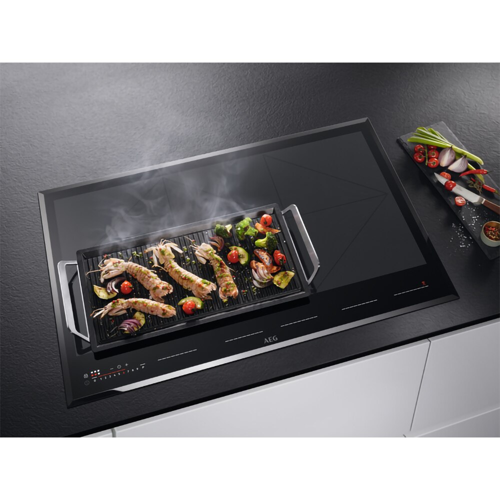 Plita incorporabila AEG IKE86688FB, Inductie, 6 arzatoare, Touch control, negru