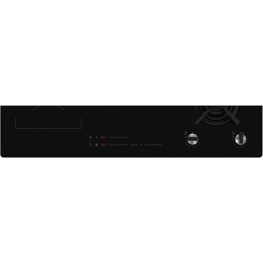 Plita incorporabila ELECTROLUX KDI951723K, Gaz + Inductie, 5 arzatoare, negru
