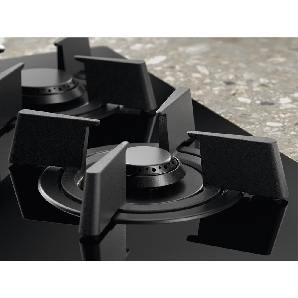 Plita incorporabila ELECTROLUX KDI951723K, Gaz + Inductie, 5 arzatoare, negru