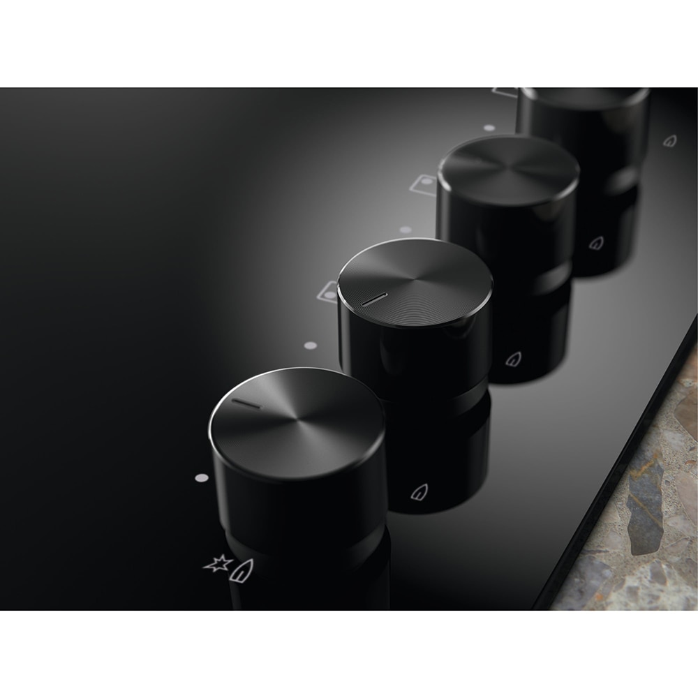 Plita incorporabila ELECTROLUX KGG6407K, Gaz, 4 arzatoare, negru