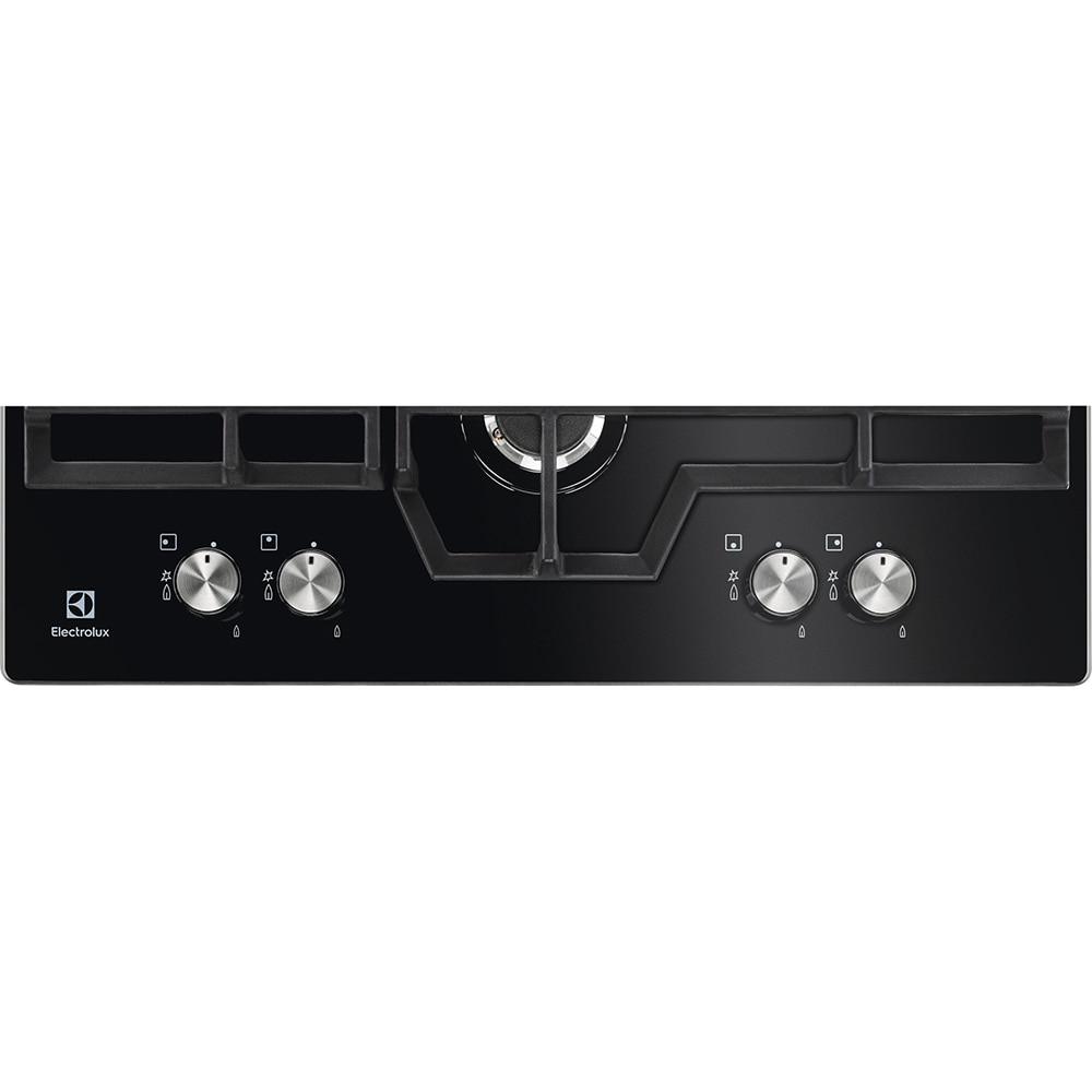 Plita incorporabila ELECTROLUX KGG6456K, Gaz, 4 arzatoare, Wok, negru