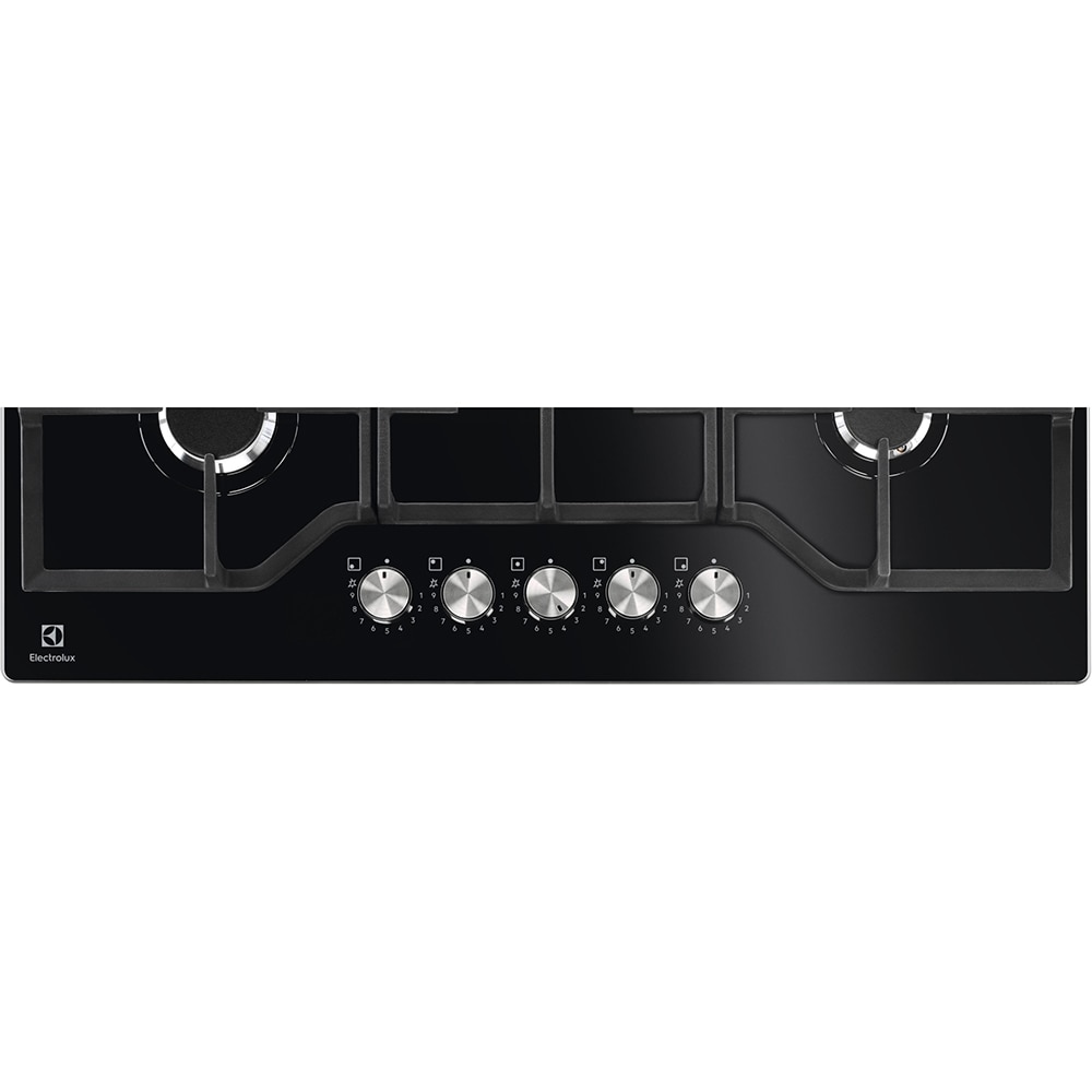 Plita incorporabila ELECTROLUX KGG75362K, Gaz, 5 arzatoare, Wok, negru