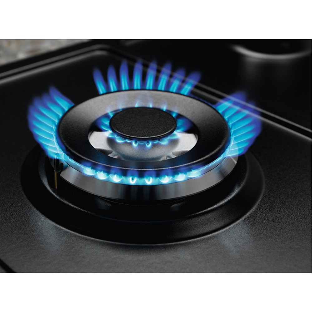 Plita incorporabila ELECTROLUX KGS6436RK, Gaz, 4 arzatoare, Wok, negru