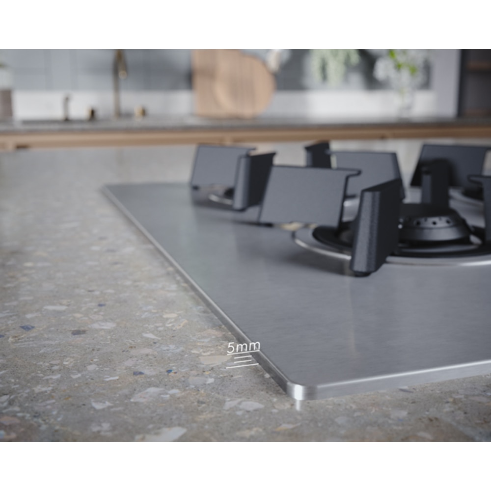 Plita incorporabila ELECTROLUX KGU643723Z, Gaz, 4 arzatoare, Wok, inox