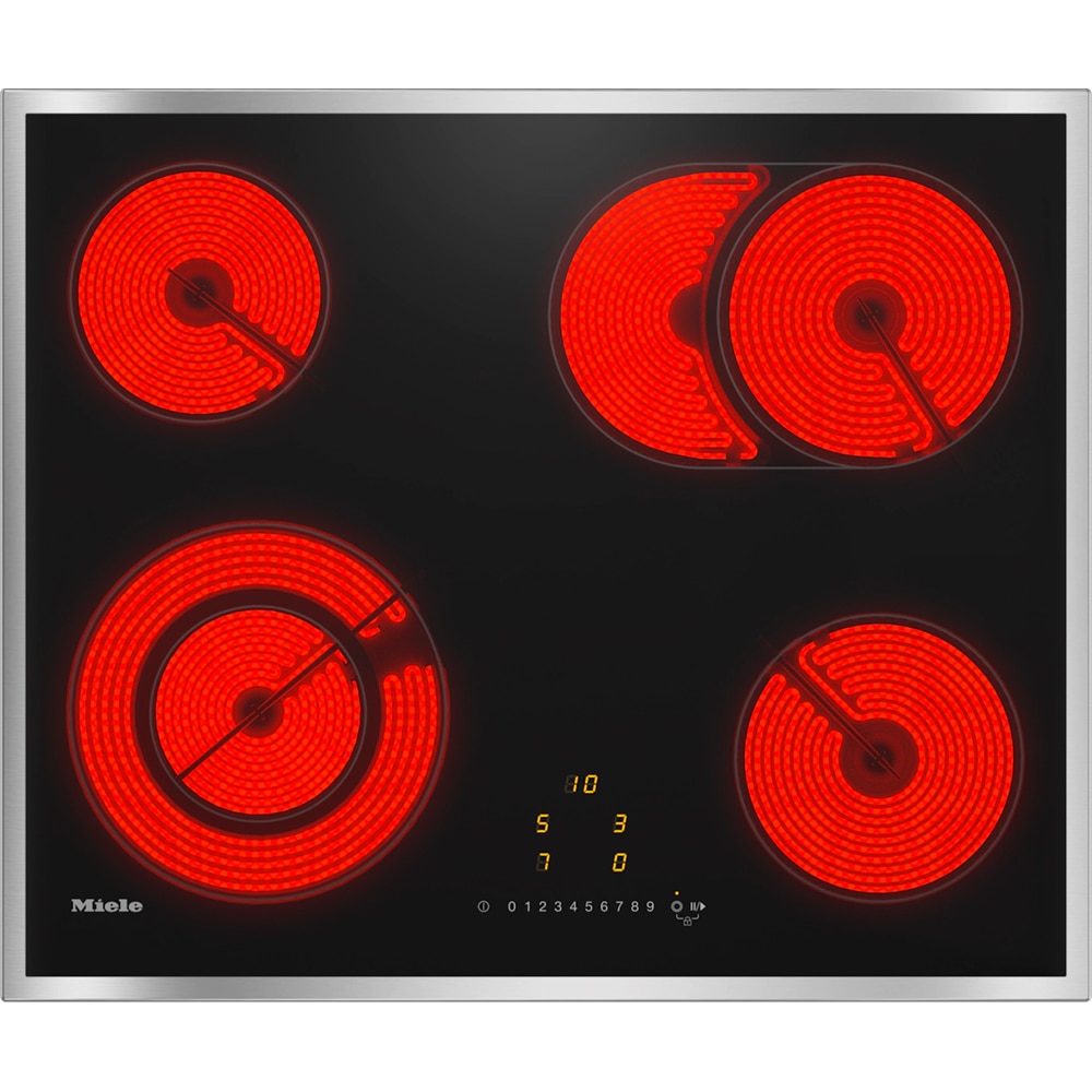 Plita incorporabila MIELE KM 6512 FR, Electrica, 4 arzatoare, Touch Control, negru