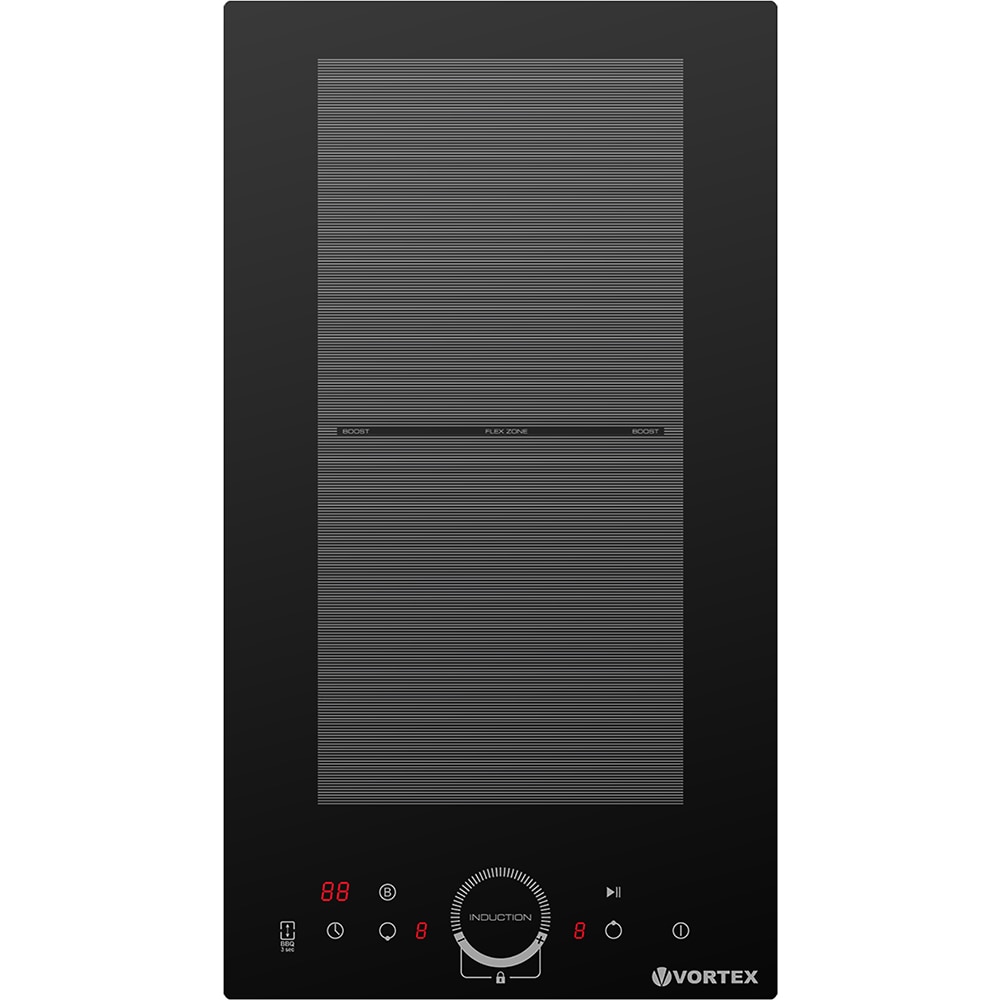 Plita incorporabila VORTEX VPI30DBK02Y, Inductie, 2 arzatoare, Touch control, negru