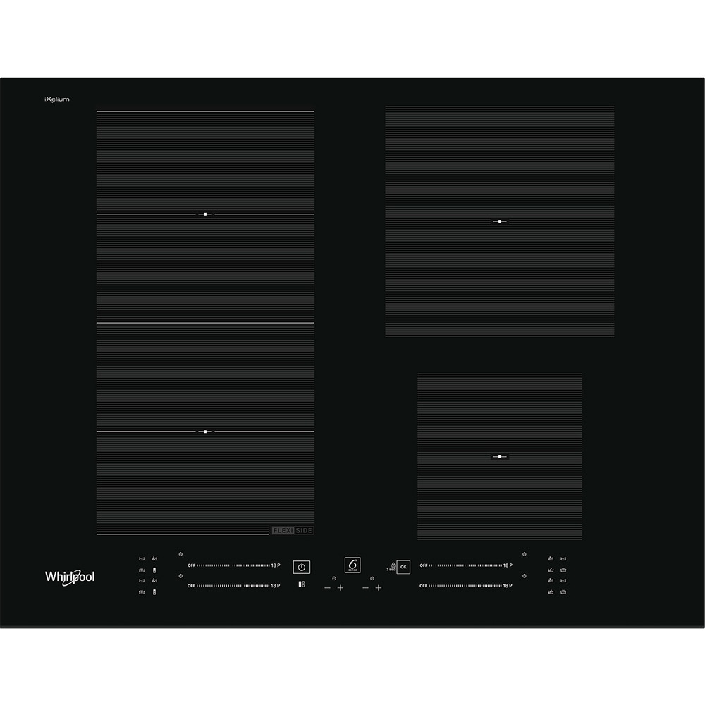 Plita incorporabila WHIRLPOOL WF S9365 BF/IXL, Inductie, 4 arzatoare, Touch Control, negru