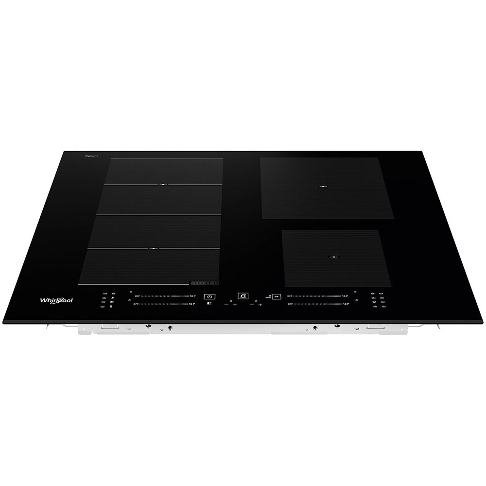 Plita incorporabila WHIRLPOOL WF S9365 BF/IXL, Inductie, 4 arzatoare, Touch Control, negru