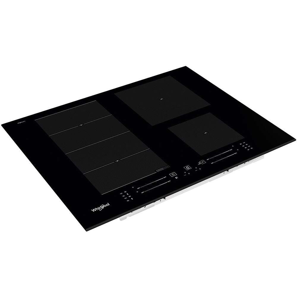 Plita incorporabila WHIRLPOOL WF S9365 BF/IXL, Inductie, 4 arzatoare, Touch Control, negru
