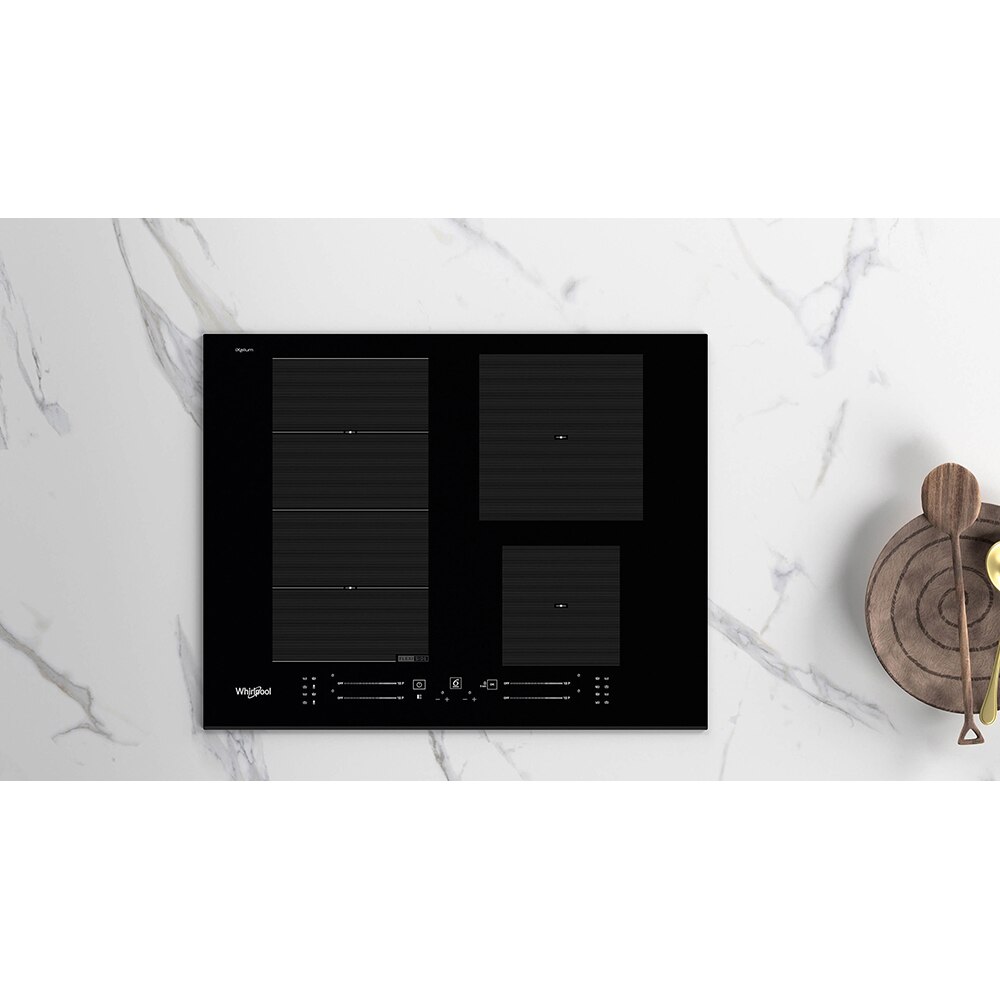 Plita incorporabila WHIRLPOOL WF S9365 BF/IXL, Inductie, 4 arzatoare, Touch Control, negru